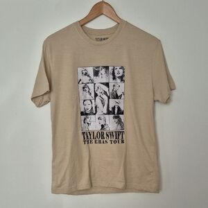Taylor Swift Eras Tour 2023-2024 Beige Graphic Tee Size Medium